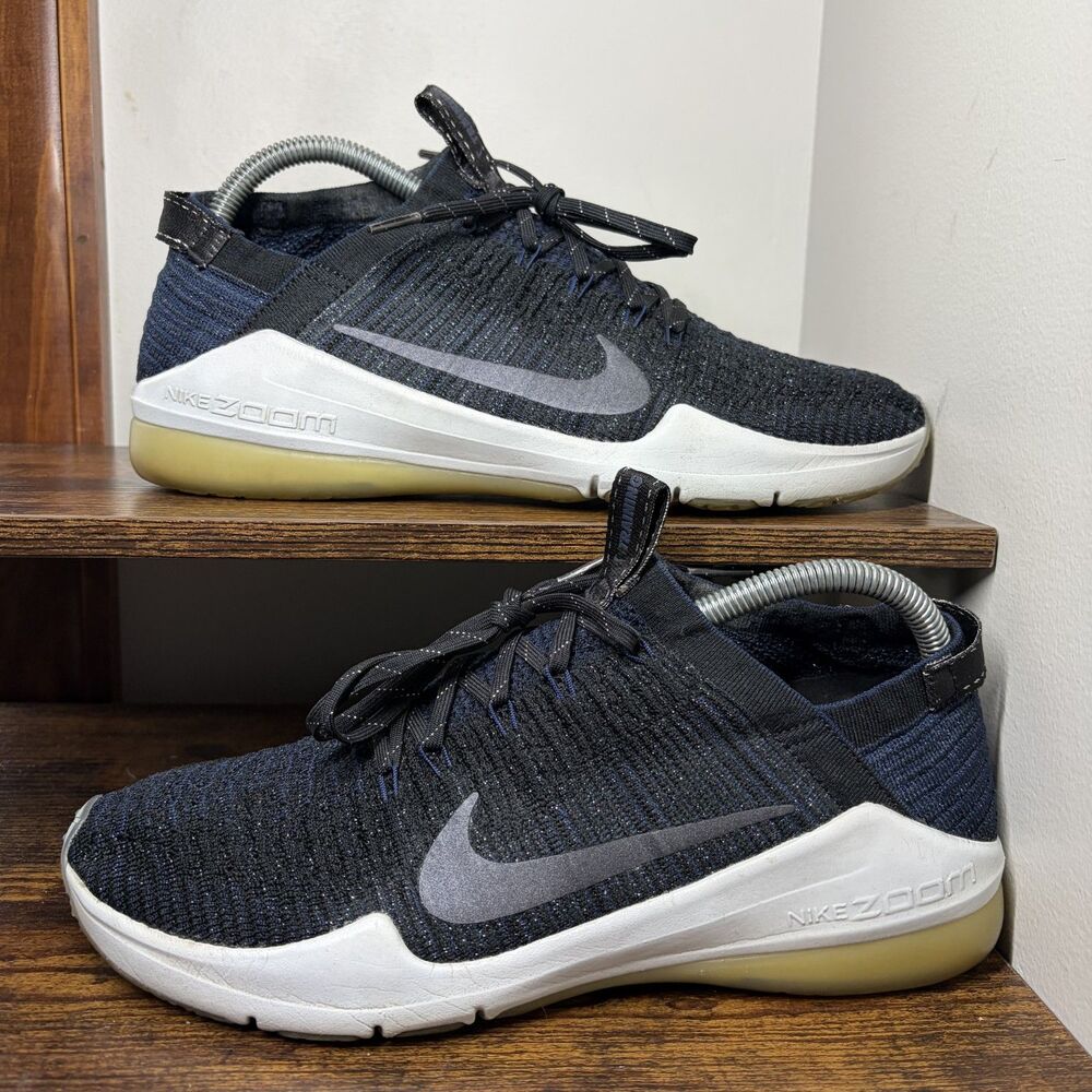 Size 9 Womens - Nike Air Zoom Fearless Flyknit 2 Lifting/Running Shoes Navy
